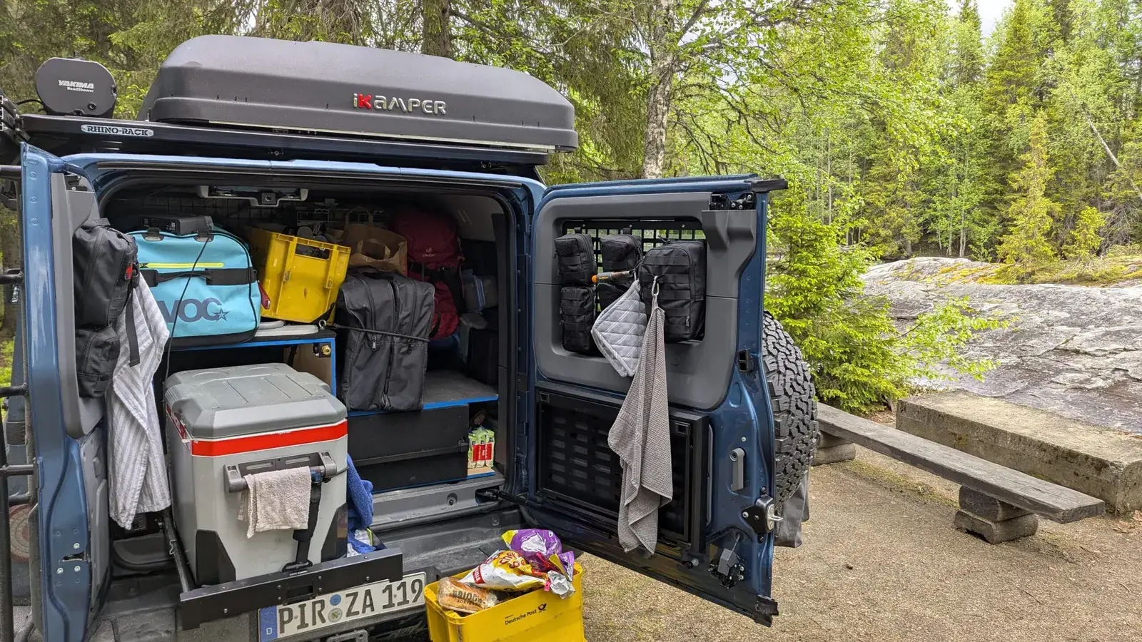 Packed and ready at the lake