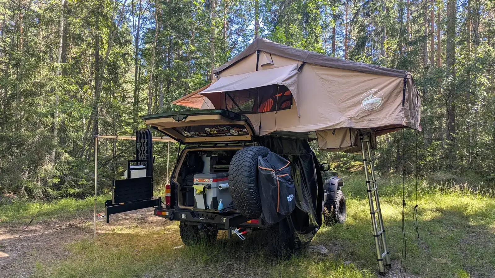 Camp from behind