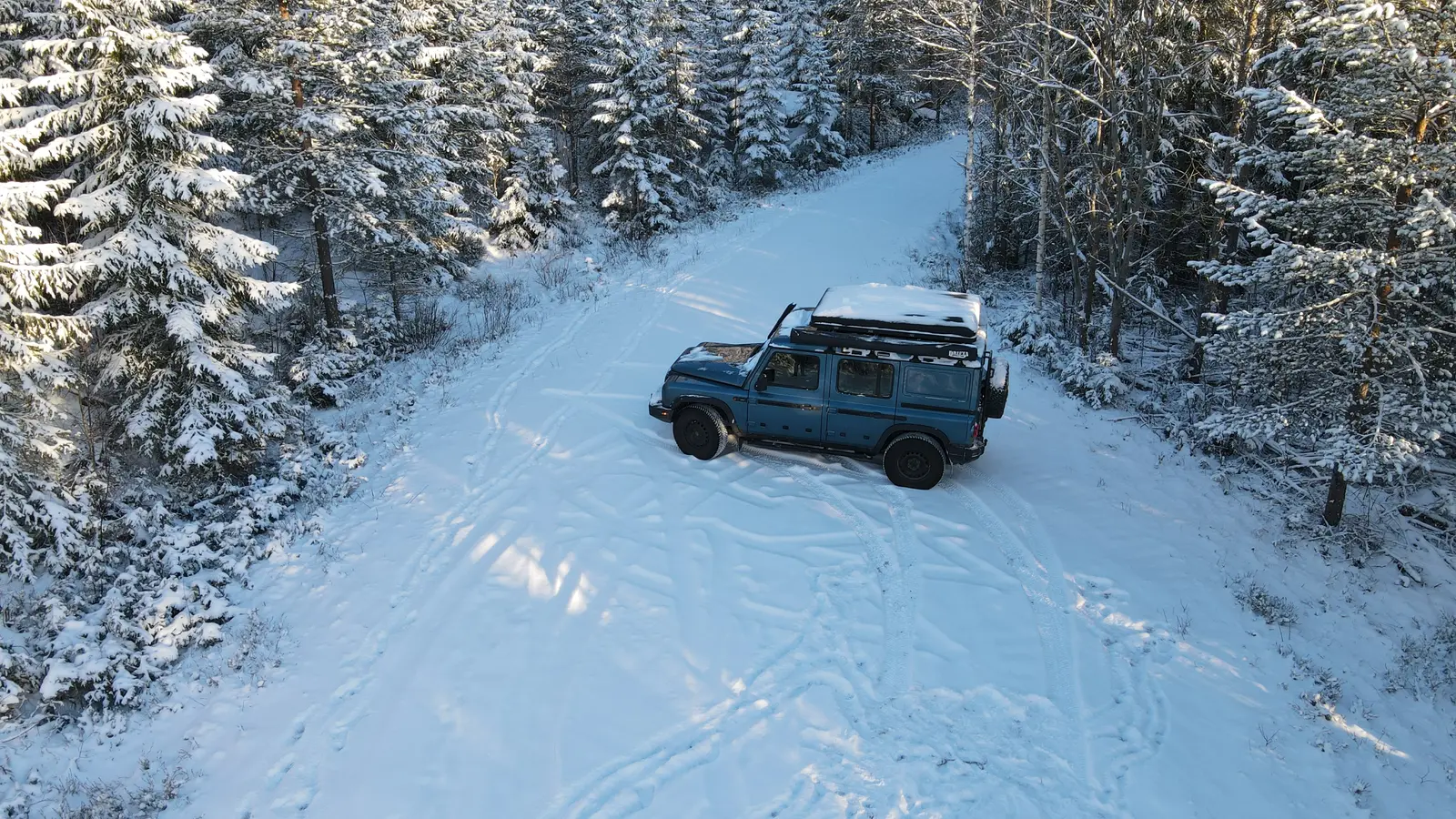 The Grenadier on a snowy forest track